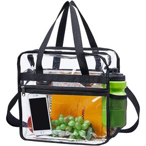 Clear Bag Stadium Approved, Security Approved Clear Tote Bag,12" x 12" x 6"