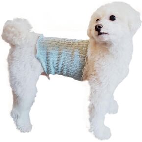 Pancia Silk Pet Belly Warmer (S, Beige)