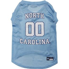 قميص جيرسي لكرة السلة للكلاب والقطط من بيتس فيرست NCAA North Carolina Tar Heels للكلاب والقطط، متوسط ​​- قميص جيرسي للحيوانات الأليفة مرخص من North Carolina Tar Heels (UNC-4020-MD)