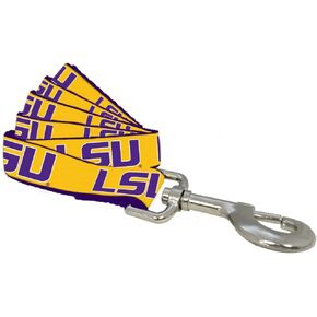 NCAA Louisiana State Fightin Tigers Dog Leash (Team Color, Large)