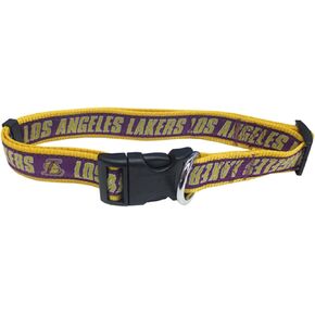 Pets First NBA LOS ANGELES LAKERS Dog Collar, Size Large. Best Pet Collar for all Sports Fans