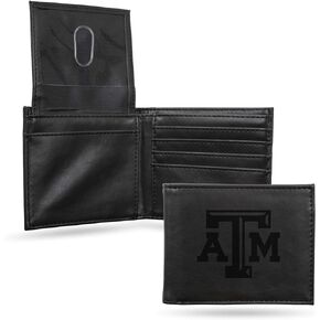 NCAA Rico Industries Laser Engraved Billfold Wallet Laser Engraved Bill-fold Wallet - Slim Design - Great Gift
