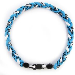 MapofBeauty 18" Sport Style Two Colors Fashion Three Braided Rope Tornado Necklace