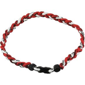 MapofBeauty Two Colors Fashion Three Braided Rope Tornado Necklace