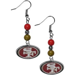 Siskiyou Sports NFL Fan Bead Dangle Earrings