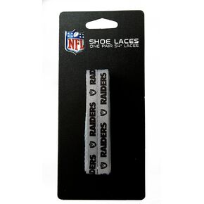 NFL Oakland Raiders Silver 54-Inch LaceUps Shoe Laces