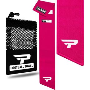 Every Play Counts. Play with Heart. Trust Our Football Towels for Unbeatable Grip & Clear Vision - Lightweight for All Your Sports Gear (Adult, Black)