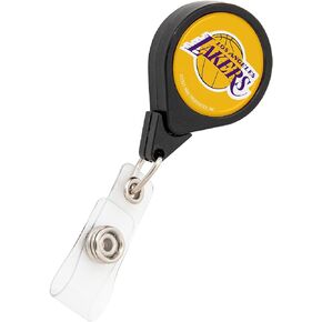 Los Angeles Lakers NBA Team Retractable Badge Holder Ticket Clip Reel ID
