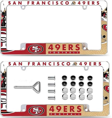 CELIKO All Over Chrome Frame for Alabama, 12"" x 6"" Chrome All Over Automotive License Plate Frame for Car/Truck/SUV in Saudi Arabia