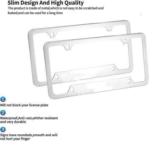 CELIKO All Over Chrome Frame for Alabama, 12"" x 6"" Chrome All Over Automotive License Plate Frame for Car/Truck/SUV in Saudi Arabia