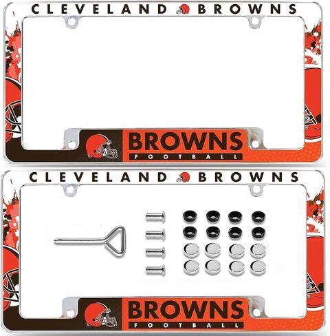 CELIKO All Over Chrome Frame for Alabama, 12"" x 6"" Chrome All Over Automotive License Plate Frame for Car/Truck/SUV in Saudi Arabia