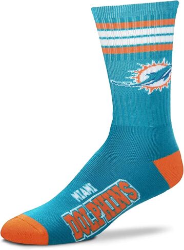 من أجل جوارب Bare Feet Youth NFL 4-Stripe Deuce ربع طول in Kuwait