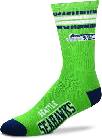 من أجل جوارب Bare Feet Youth NFL 4-Stripe Deuce ربع طول in Kuwait