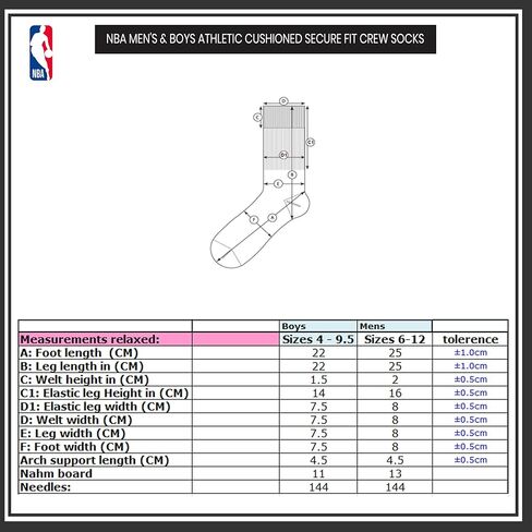 جوارب فريق Ultra Game NBA للأولاد رياضية مبطنة وملائمة بشكل آمن in Saudi Arabia