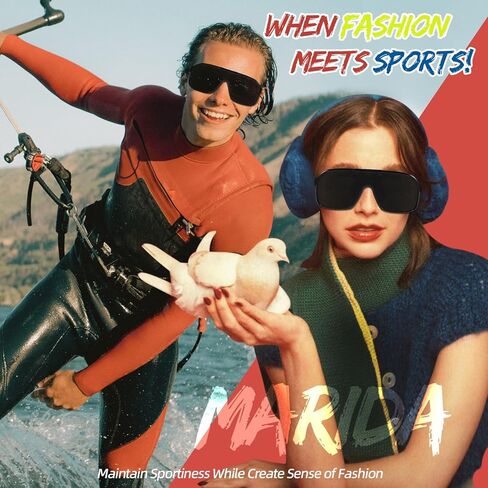 نظارات شمسية رياضية عصرية، نظارات شمسية نسائية من قطعة واحدة مقاومة للرياح للحماية من الأشعة فوق البنفسجية ونظارات شمسية رياضية مستقطبة in Kuwait