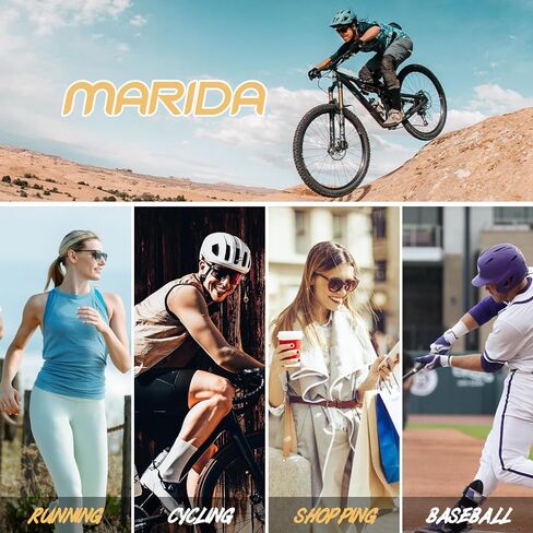 نظارات شمسية رياضية عصرية، نظارات شمسية نسائية من قطعة واحدة مقاومة للرياح للحماية من الأشعة فوق البنفسجية ونظارات شمسية رياضية مستقطبة in Kuwait