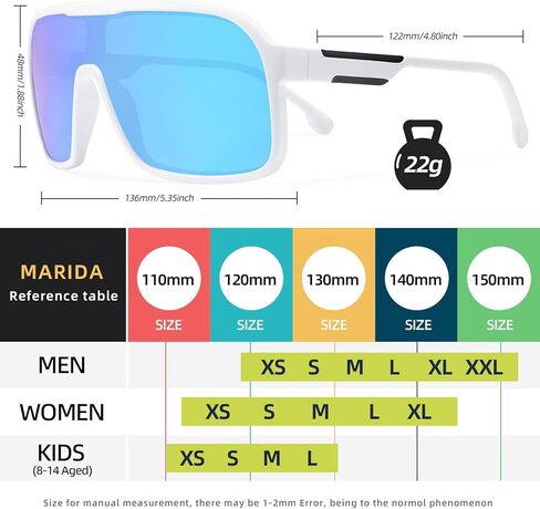 نظارات شمسية رياضية عصرية، نظارات شمسية نسائية من قطعة واحدة مقاومة للرياح للحماية من الأشعة فوق البنفسجية ونظارات شمسية رياضية مستقطبة in Kuwait