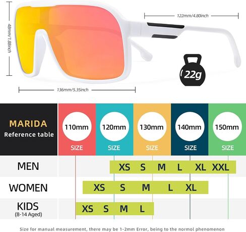Sporty Fashion Sunglasses, One-piece Windproof Women Sunglasses UV Protection & Polarized Sports Sunglasses in Saudi Arabia
