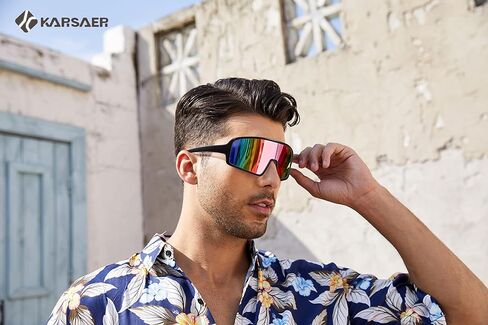 Karsaer Vision نظارات شمسية رياضية نظارات ركوب الدراجات نظارات البيسبول البيسبول للجنسين للكبار الشباب والأطفال المراهقين 8-12 in Saudi Arabia