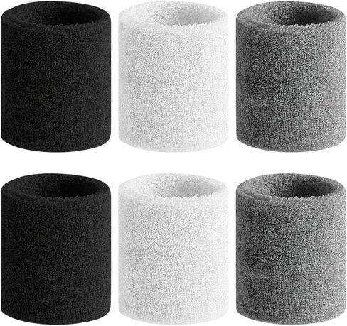 BEACE Sweatbands Sports Wristband for Men & Women - Moisture Wicking Athletic Cotton Terry Cloth Sweatband for Tennis, Basketball, Running, Gym, Working Out in Saudi Arabia