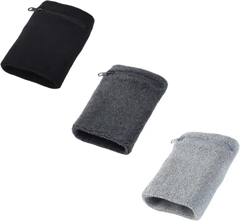 2 Pack Wrist Pouch for Men and Women, Wristband Pocket with Zipper for Running, Basketball, Tennis, Travel, Gym and Any Other Sports in Saudi Arabia
