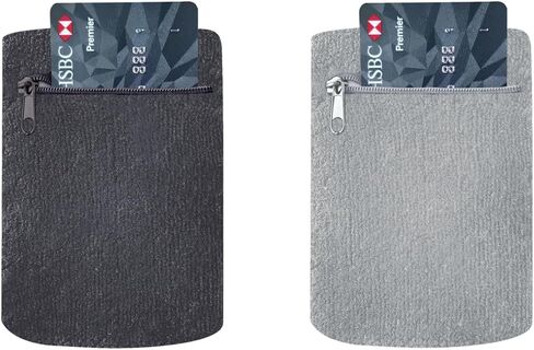 2 Pack Wrist Pouch for Men and Women, Wristband Pocket with Zipper for Running, Basketball, Tennis, Travel, Gym and Any Other Sports in Saudi Arabia
