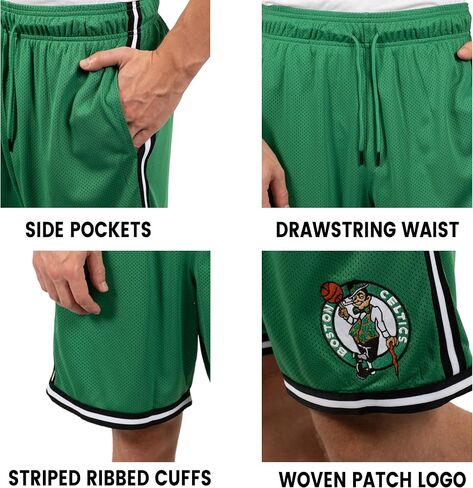 Ultra Game NBA Men's Active Knit 8" Slam Basketball Training Shorts in Saudi Arabia