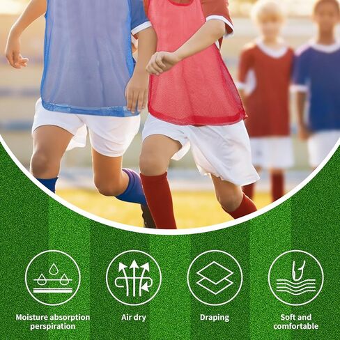 Adorox Adult - قمصان ممارسة سكريماج للمراهقين، فريق Pinnies، سترة رياضية لكرة القدم، كرة القدم، كرة السلة، الكرة الطائرة in Kuwait