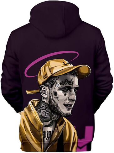 KPOP Rapper 3D Hoodie Love Printed Sport Hip Hop Sweatshirt Pocket Pullover Tops in Saudi Arabia