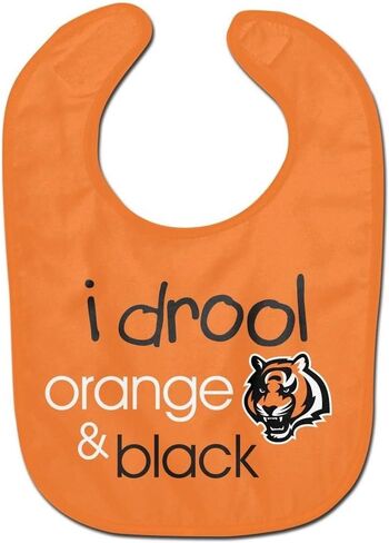 مريلة الأطفال WinCraft NFL Cincinnati Bengals WCRA1963214 All Pro Baby، برتقالية in Kuwait