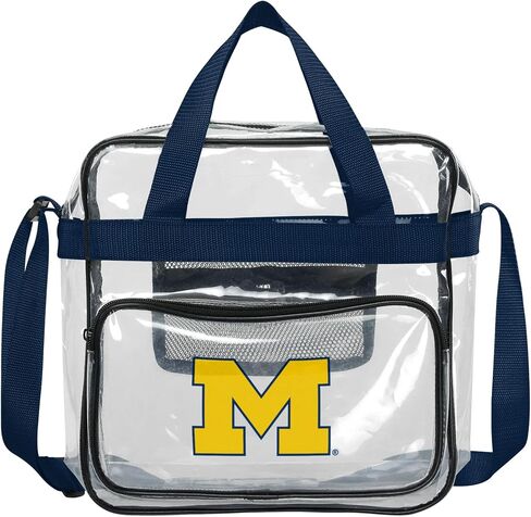 FOCO NCAA Team Logo Clear See Through Stadium High End Messenger Bag in Saudi Arabia