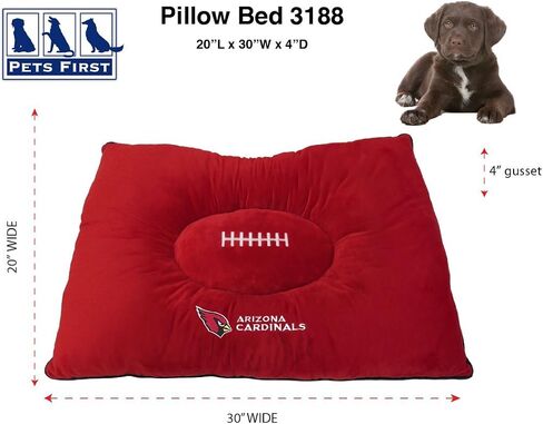 NFL PET BED - Seattle Seahawks "Soft & Cozy" Plush Pillow Bed. - FOOTBALL DOG BED. Cuddle, Warm Sports Mattress BED for CATS & DOGS in Saudi Arabia