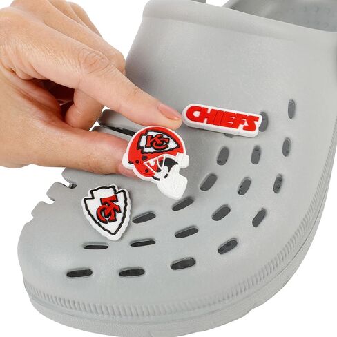 FOCO NFL unisex-adult NFL Team Logo Officially Licensed 10-Pack Charms for Clogs Shoes Bracelet in Saudi Arabia