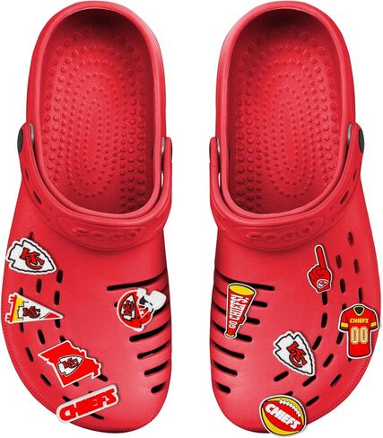 FOCO NFL unisex-adult NFL Team Logo Officially Licensed 10-Pack Charms for Clogs Shoes Bracelet in Saudi Arabia