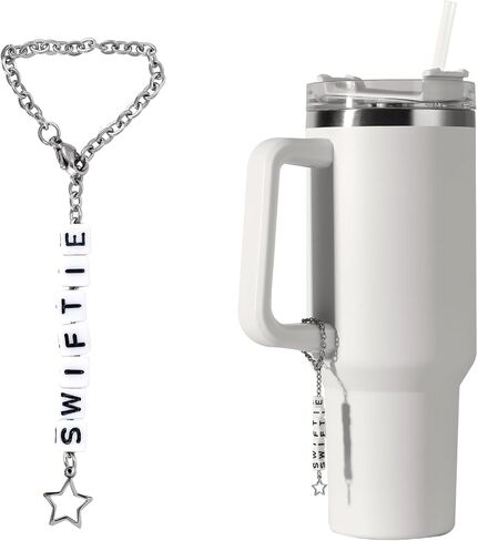Amcisi Stanley Cup Charm for Handle, Letter Charms for Stanley Cups, Stanley Cup Accessories 40 oz& 30 oz in Saudi Arabia