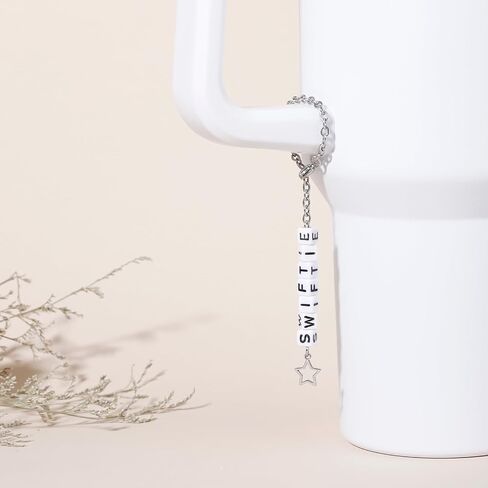 Amcisi Stanley Cup Charm for Handle, Letter Charms for Stanley Cups, Stanley Cup Accessories 40 oz& 30 oz in Saudi Arabia