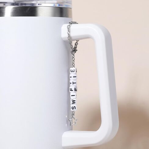 Amcisi Stanley Cup Charm for Handle, Letter Charms for Stanley Cups, Stanley Cup Accessories 40 oz& 30 oz in Saudi Arabia