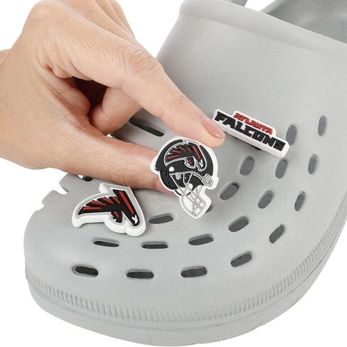 FOCO NFL unisex-adult NFL Team Logo Officially Licensed 10-Pack Charms for Clogs Shoes Bracelet in Saudi Arabia