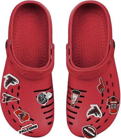 FOCO NFL unisex-adult NFL Team Logo Officially Licensed 10-Pack Charms for Clogs Shoes Bracelet in Saudi Arabia