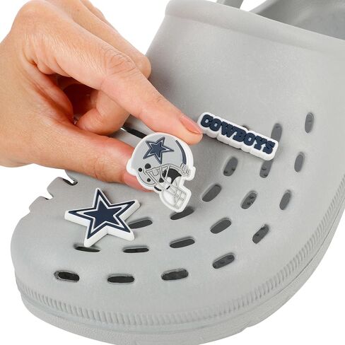 FOCO NFL unisex-adult NFL Team Logo Officially Licensed 10-Pack Charms for Clogs Shoes Bracelet in Saudi Arabia
