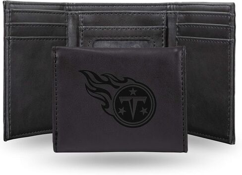 Rico Industries NFL Laser Engraved Trifold Laser Engraved Tri-Fold Wallet - Men's Accessory in Saudi Arabia