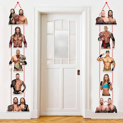 Wrestler door curtain banner in Saudi Arabia