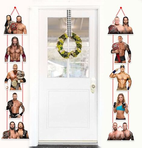 Wrestler door curtain banner in Saudi Arabia