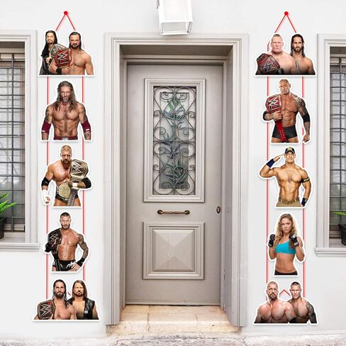 Wrestler door curtain banner in Saudi Arabia