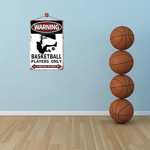 Azppan Baseball Decor Gifts Vintage Metal Tin Sign Poster for Boys Room Decorations Kids Bedroom Sports Signs Home Wall Posters Warning Baseball Players Only All Others Will Be Struck Out 12X8 Inches in Saudi Arabia
