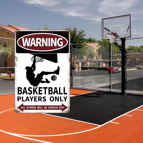 Azppan Baseball Decor Gifts Vintage Metal Tin Sign Poster for Boys Room Decorations Kids Bedroom Sports Signs Home Wall Posters Warning Baseball Players Only All Others Will Be Struck Out 12X8 Inches in Saudi Arabia