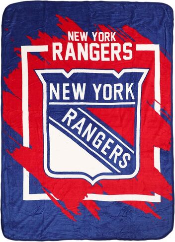 Northwest NHL New York Rangers Micro Raschel Throw Blanket, 46" x 60", Dimensional in Saudi Arabia