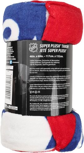 Northwest NHL New York Rangers Micro Raschel Throw Blanket, 46" x 60", Dimensional in Saudi Arabia