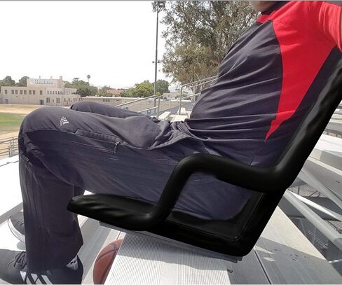 مجموعة وسائد هوم كاملة مكونة من مقعدين للملعب مع دعم مبطن للظهر، ومساند للذراعين، و6 أوضاع للاستلقاء، وأشرطة حمل محمولة، عبوتان، باللون الأسود in Kuwait