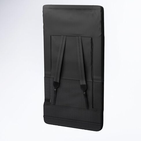 Stadium Chair Cushion - Bleacher Seat with Padded Back Support, Armrests, 6 Reclining Positions, and Portable Carry Straps by Home-Complete (Black) in Saudi Arabia